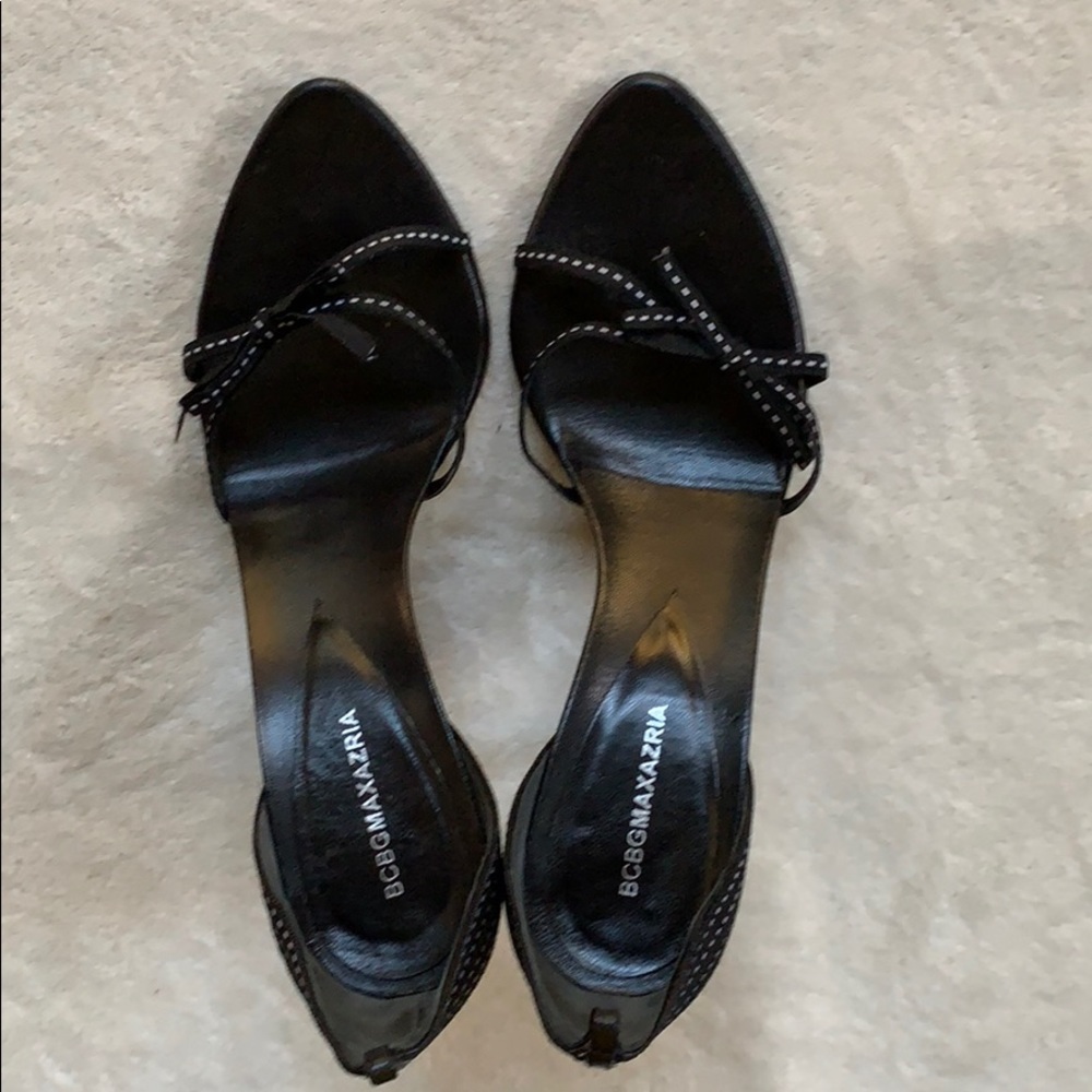 BCBG Max Azeria open toe heel